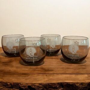 Houston Oilers Logo Vintage Set Of 4 Rocks Glassware Iconic Party Drinkware Gift